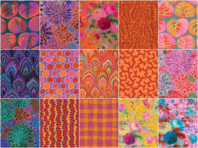 Kaffe Fassett Collective - February 2025 Warm Colorway 2 1/2" Strips