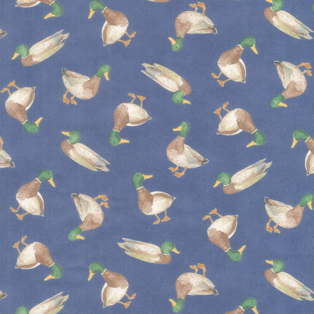Mallard Toss Navy - Wilmington Prints