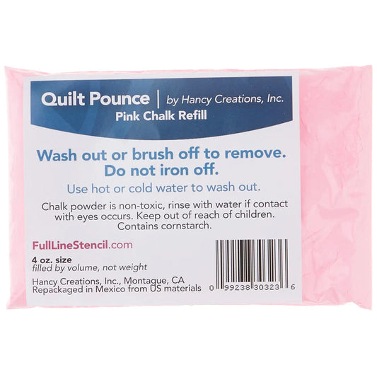 Chalk Pounce Refill Pink 4oz. - Hancy Creations Inc.