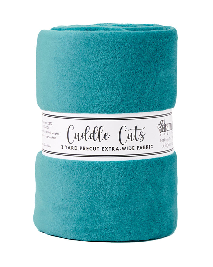 3 Yard Cuddle® 110" Wide Cut Teal - Shannon Fabrics