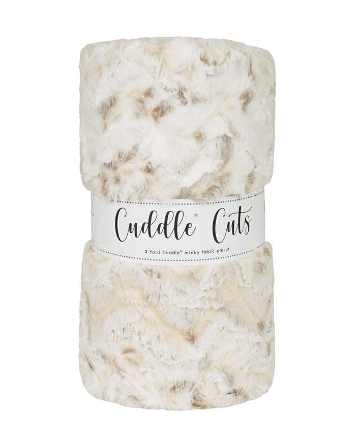 2 Yard Luxe Cuddle® Cut Snowy Owl Natural - Shannon Fabrics