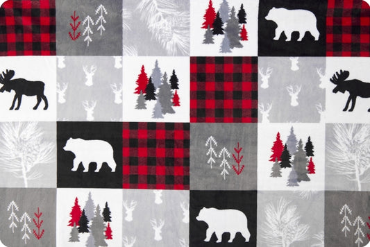 Cabin Quilt Digital Cuddle® Scarlet - Shannon Fabrics