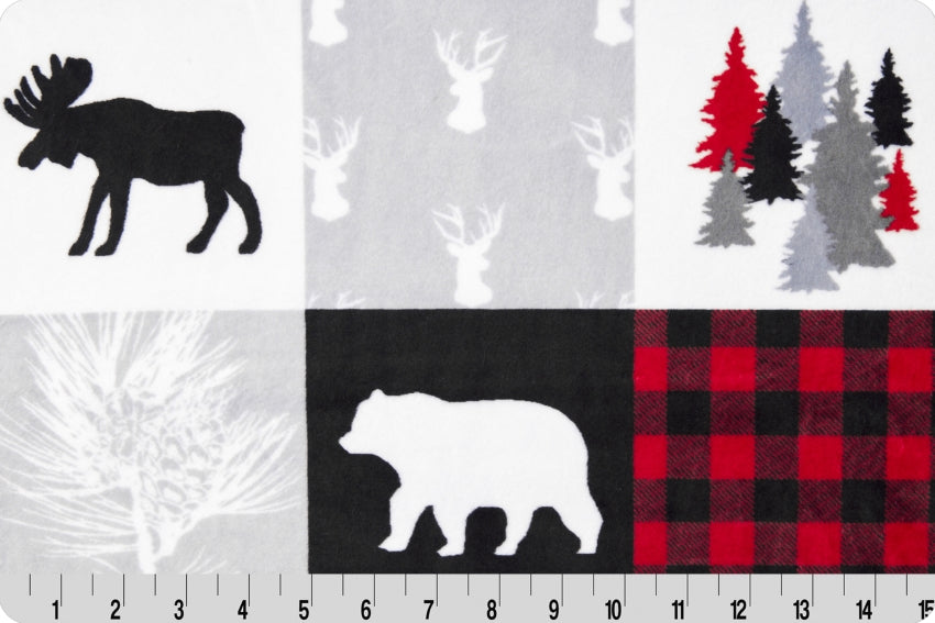 Cabin Quilt Digital Cuddle® Scarlet - Shannon Fabrics