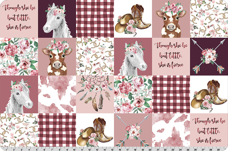 Shannon Fabrics Cowgirl Digital Cuddle® Rosewater