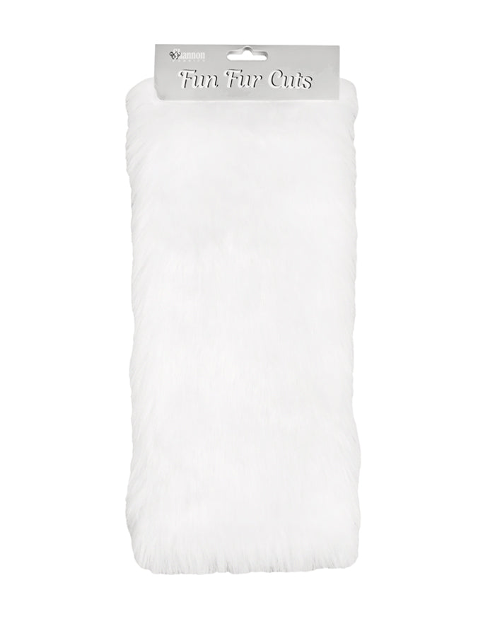Grizzly White 9" X 12"Fun Fur Cuts - Shannon Fabrics