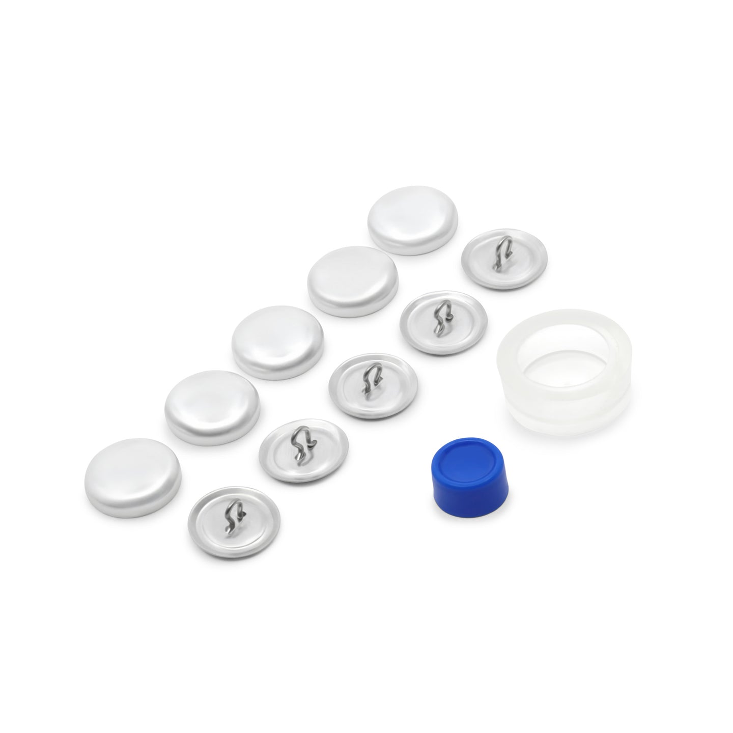 Dritz 3/4" Cover Button Kit, Nickel, 5 Set