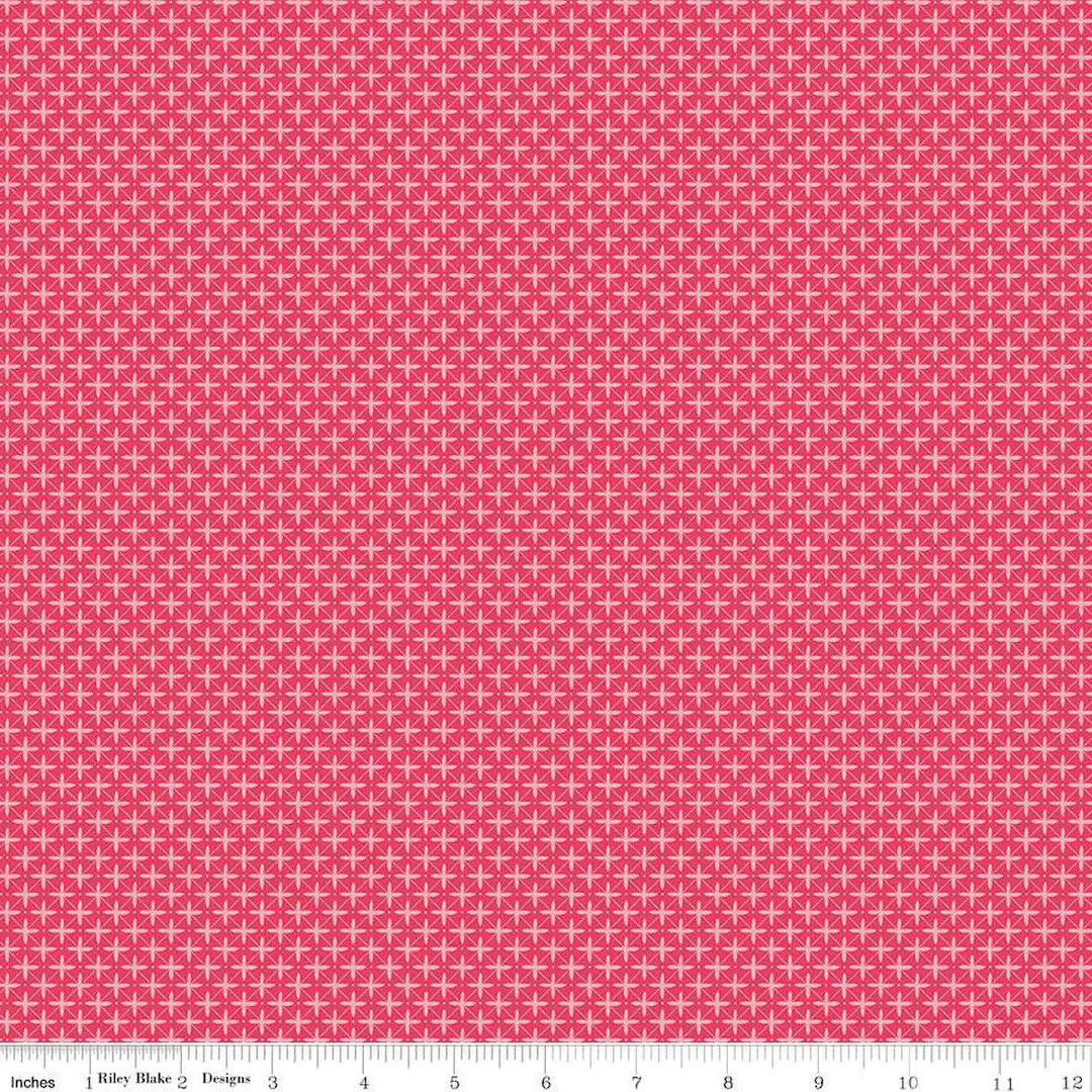 Flora No. 6 Geometric Raspberry - Riley Blake Designs