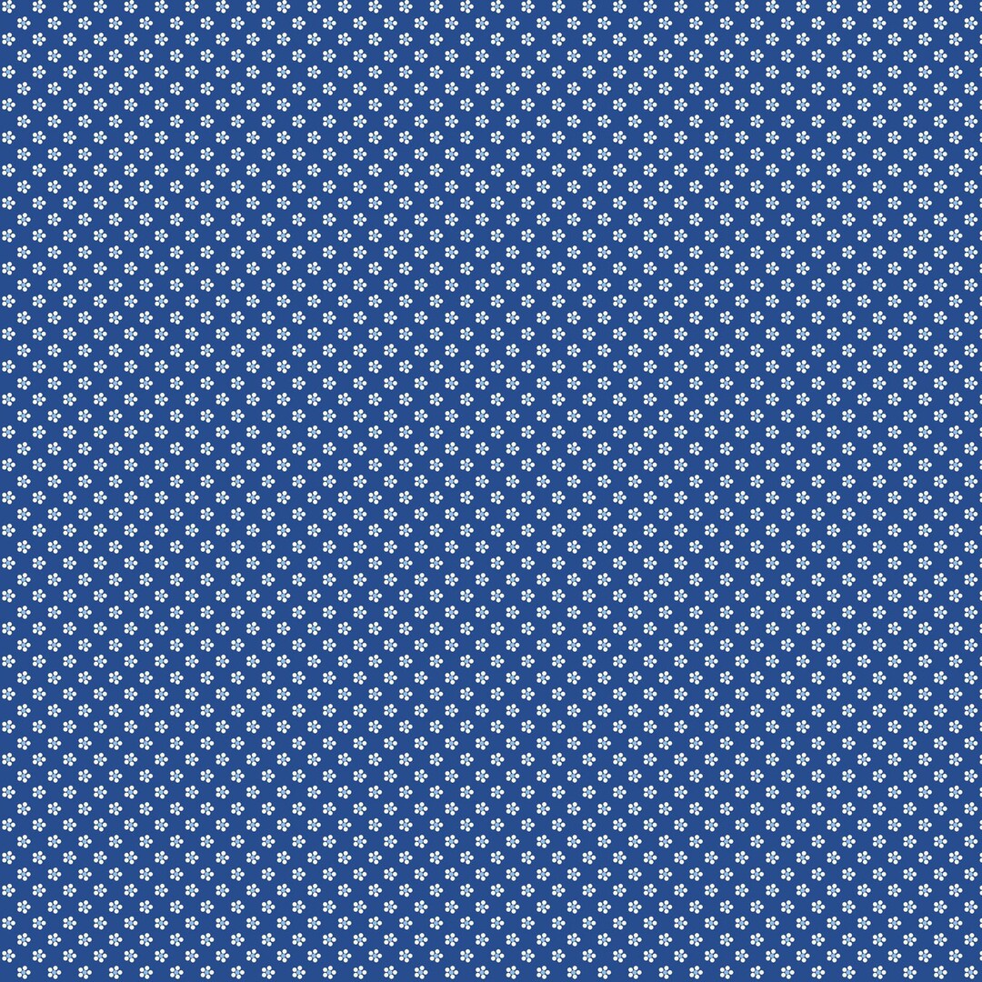 All Our Hearts Micro Floral Navy - Maywood Studios