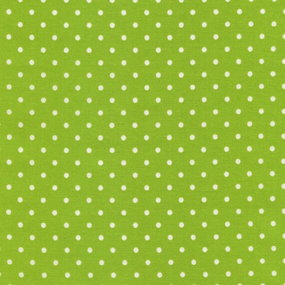 Lime With Small White Dots - Timless Treasure