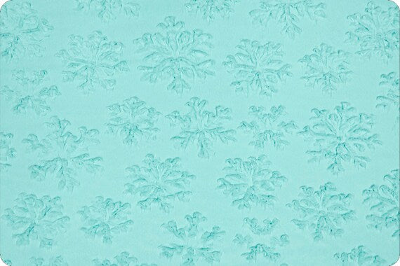 Shannon Fabric Luxe Cuddle® Snowflake Saltwater