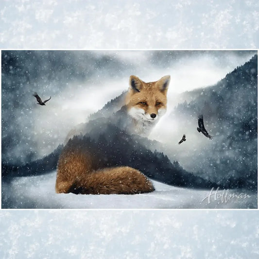 PANEL Call of the Wild S#P4358 for Hoffman Fabrics (Fox)