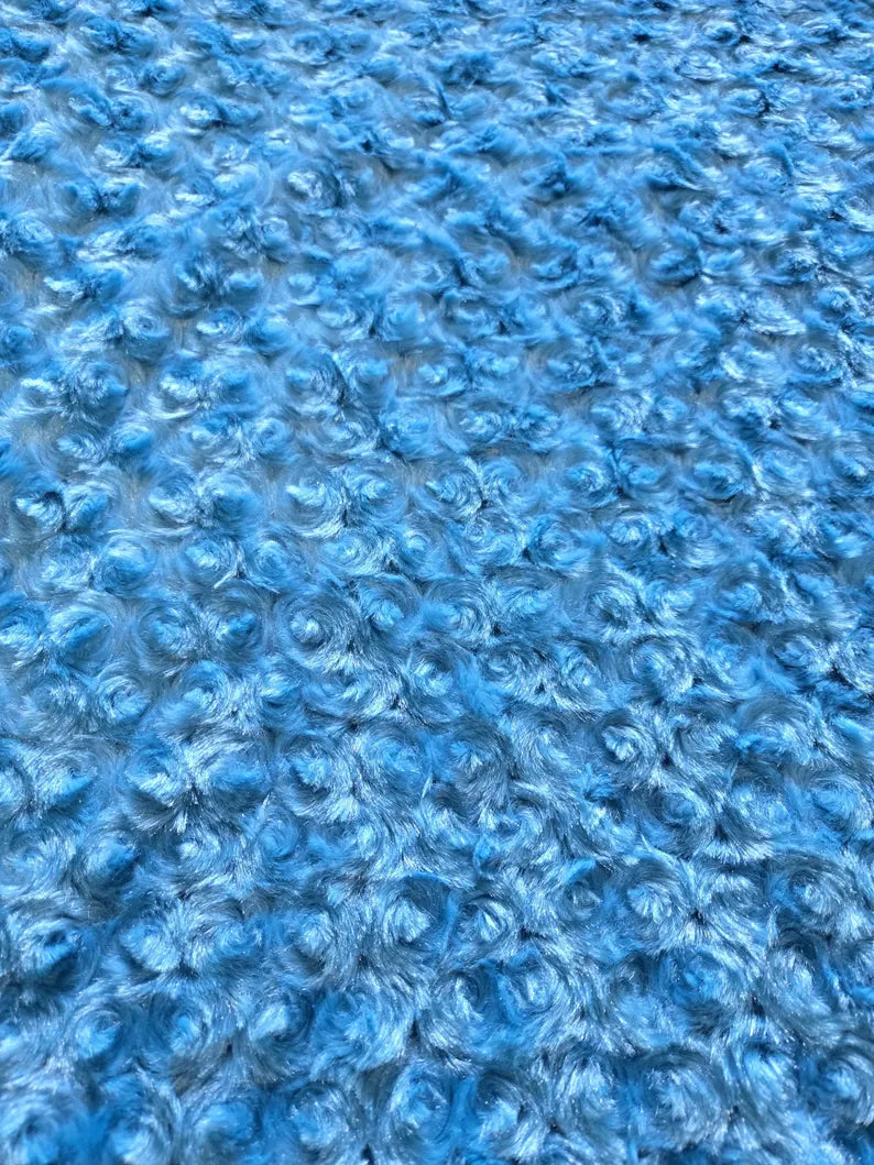 End of Bolt Luxe Cuddle Rose Dark Turquoise