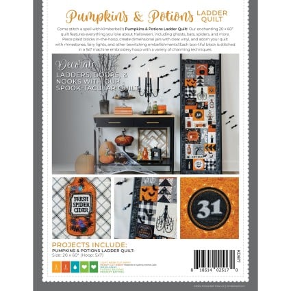 Pumpkins & Potions Ladder Quilt Machine Embroidery CD