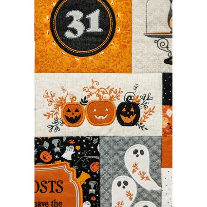 Pumpkins & Potions Ladder Quilt Machine Embroidery CD
