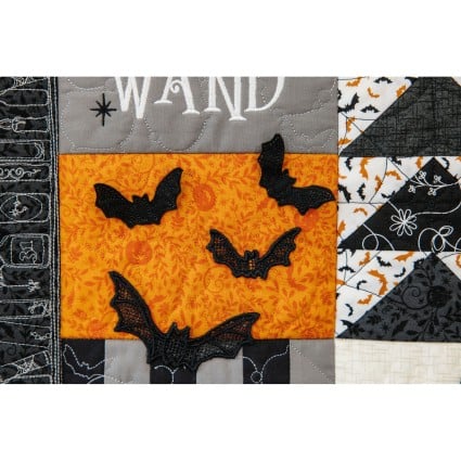 Pumpkins & Potions Ladder Quilt Machine Embroidery CD