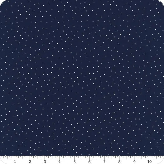 Navy & Small White Dots - Kimberbell Basics / Maywood Studio