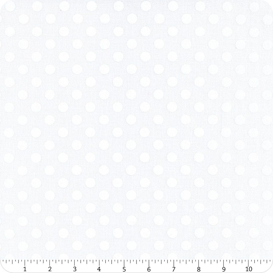 Kimberbell Basics Large Dot White on White