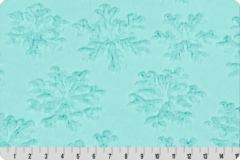 Shannon Fabric Luxe Cuddle® Snowflake Saltwater