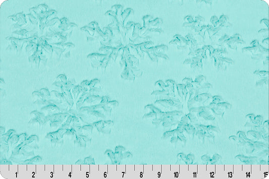 Shannon Fabric Luxe Cuddle® Snowflake Saltwater