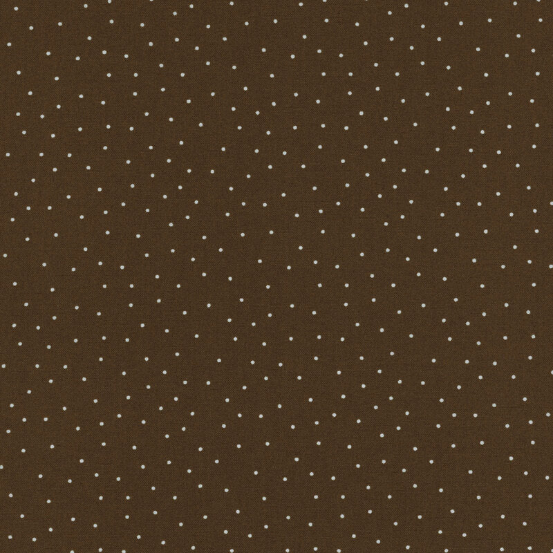 Brown & Small White Dots - Kimberbell Basics / Maywood Studio