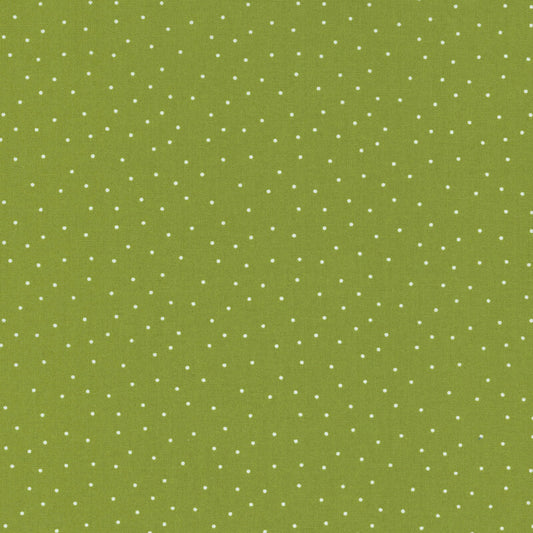Green & Small White Dots - Kimberbell Basics / Maywood Studio