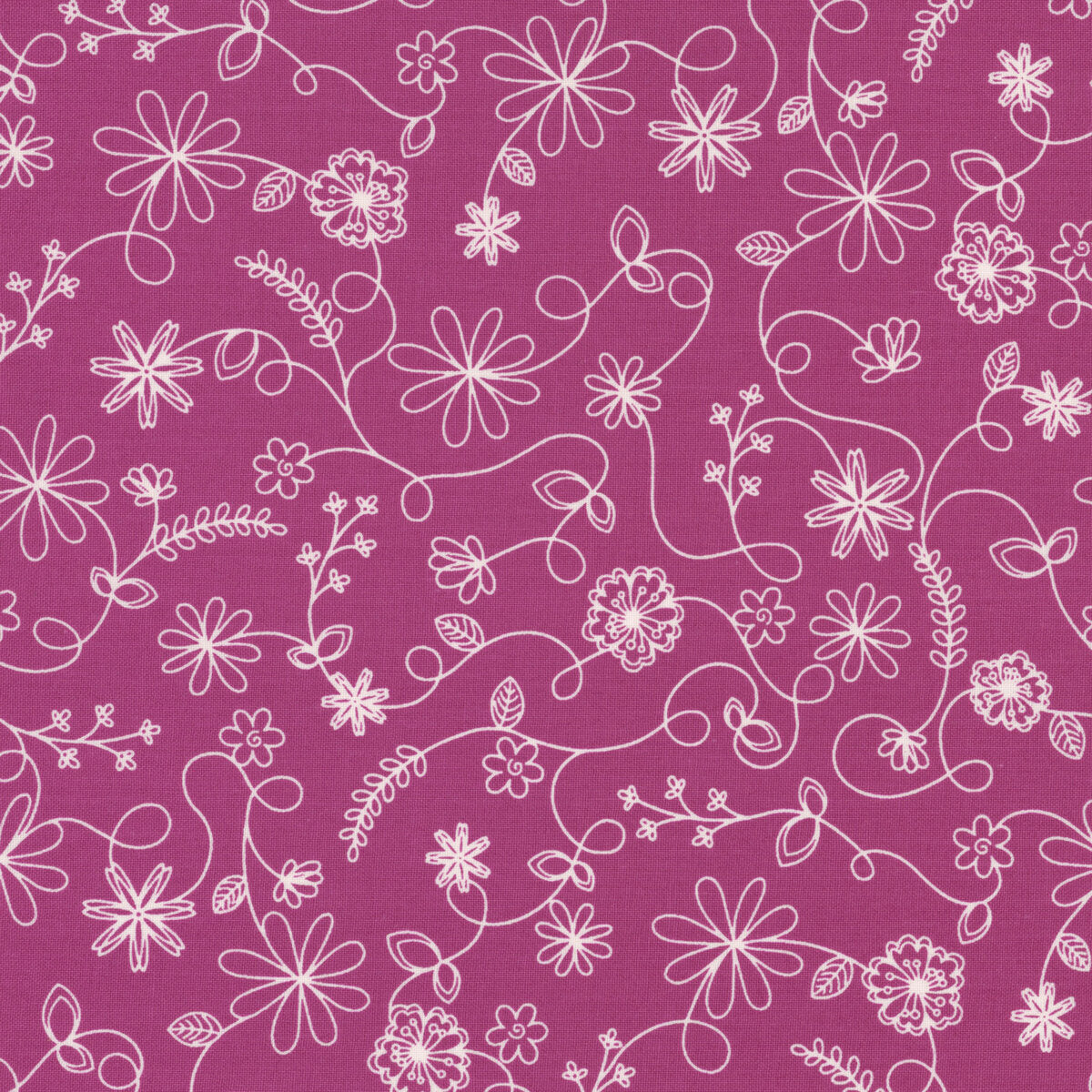 Floral Swirl Violet Red - Kimberbell Basics / Maywood Studio