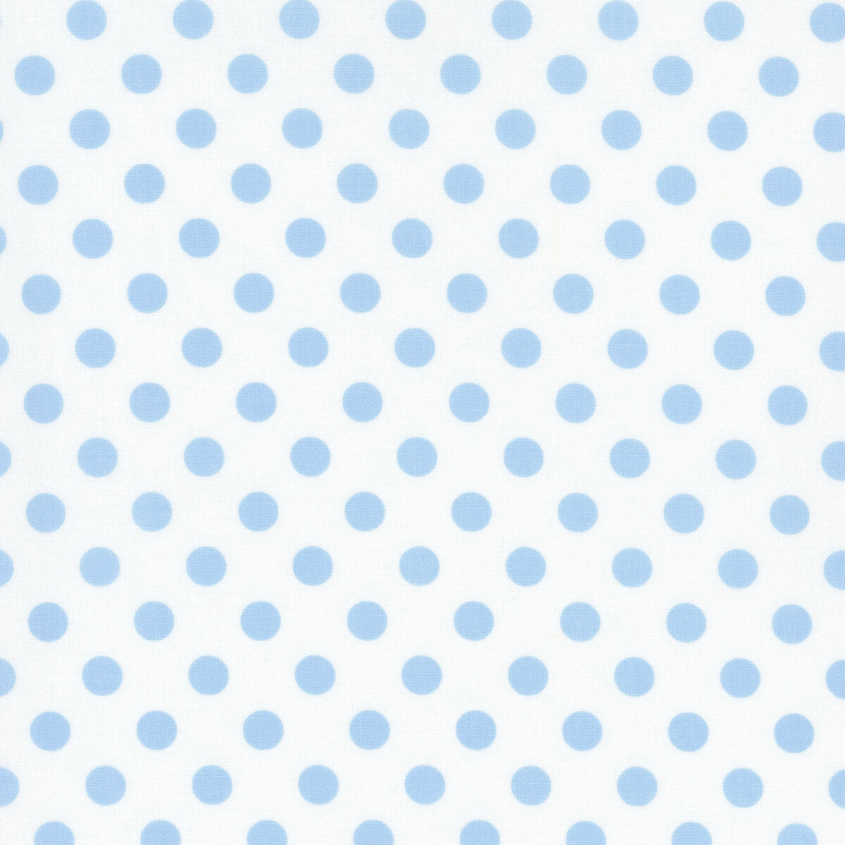 White & Large Sky Blue Dots - Kimberbell Basics / Maywood Studio