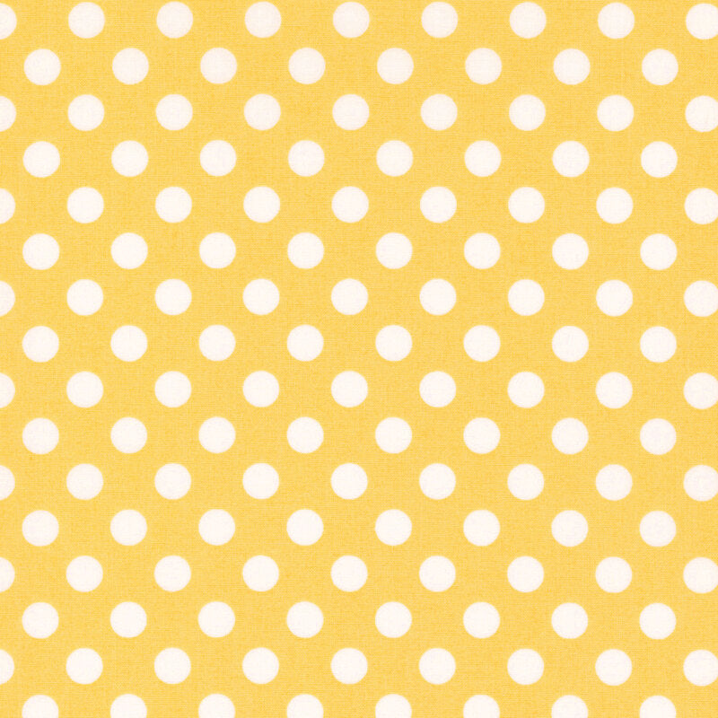 Yellow & Large White Dots - Kimberbell Basics / Maywood Studio
