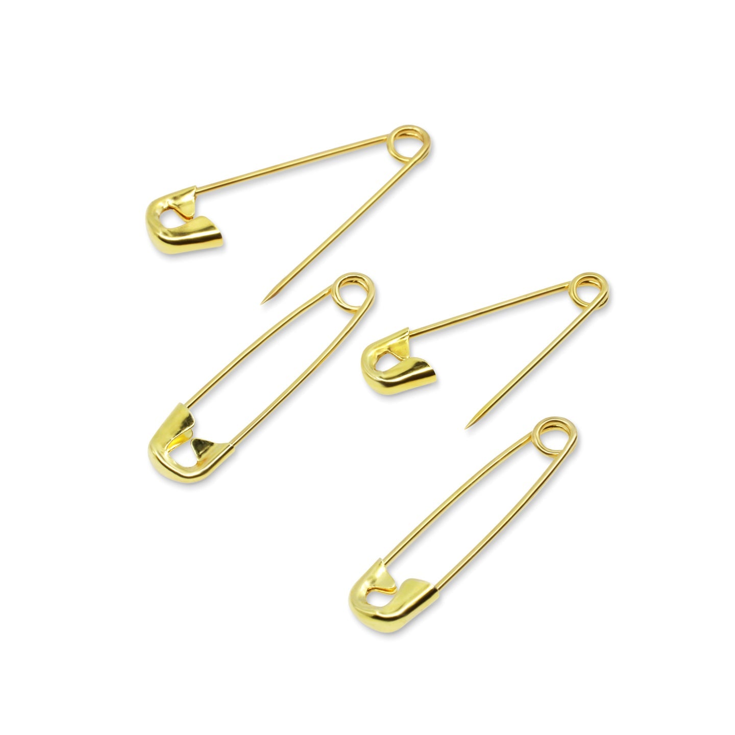Dritz Saftey Pins, Assorted Sizes, GILT, 50pc