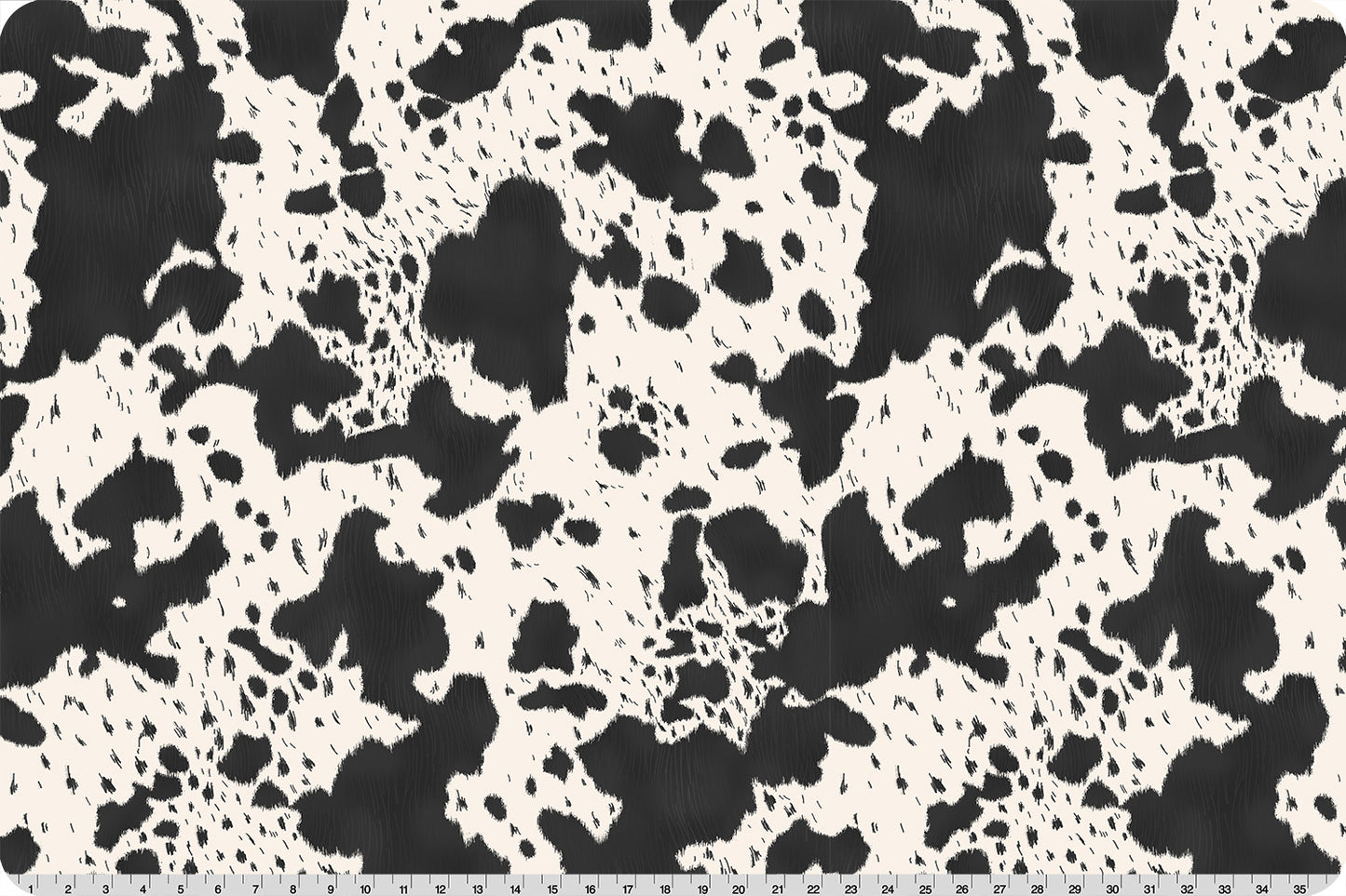 Echoes of the Range Longhorn Quilting Cuddle® Black - Shannon Fabrics