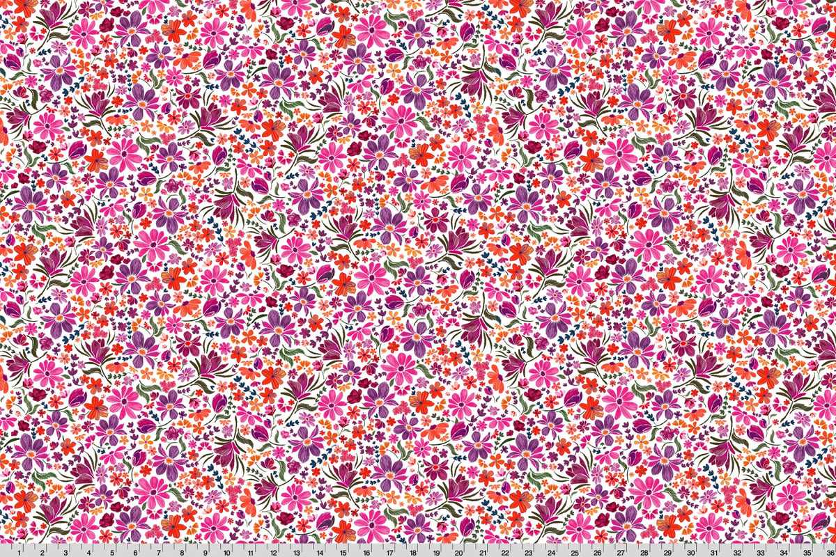 Whispering Blooms Mystical Quilting Cuddle® Snow - Shannon Fabrics