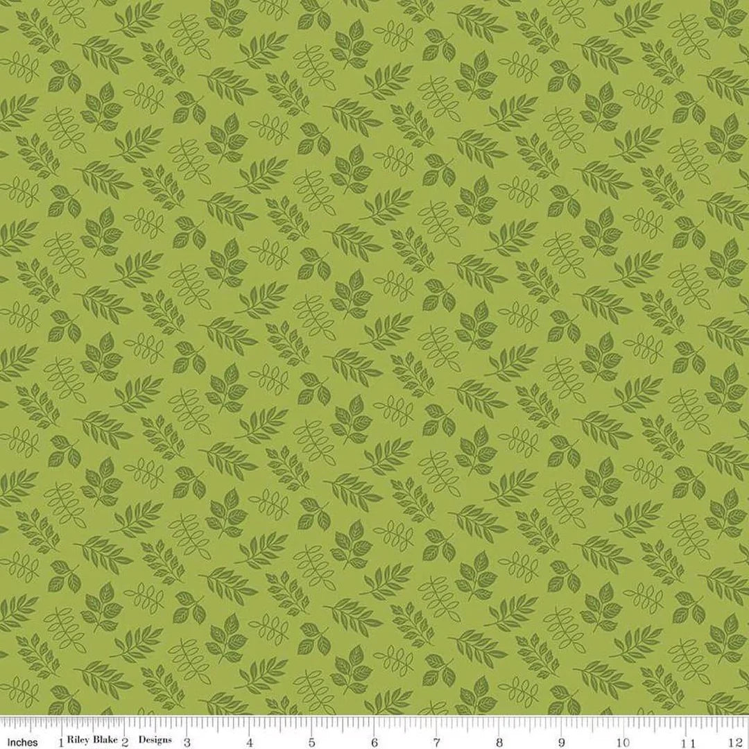 Little Darlin' Leaves Green - Riley Blake Designs