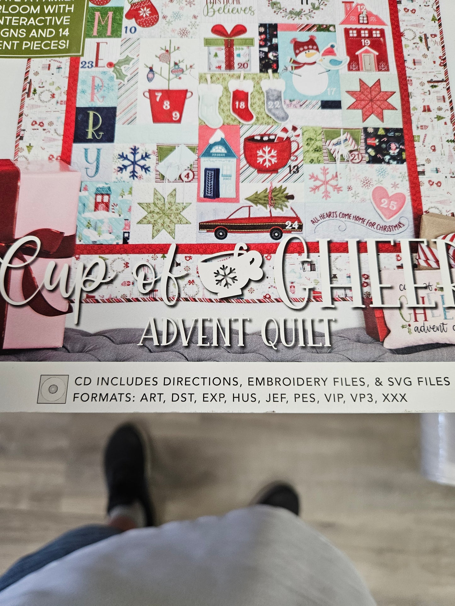 Kimber Bell Cup Of Cheer Advent Quilt Book/Pattern CD