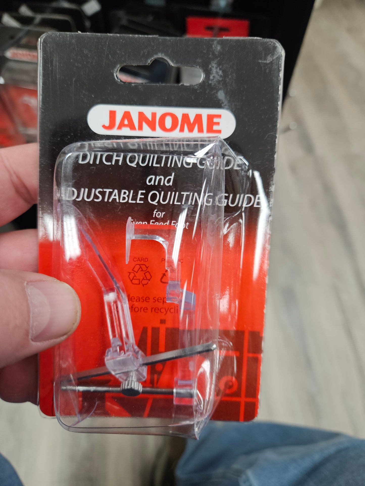 Janome Ditch Quilting Guide and Adjustable Quilting Guide