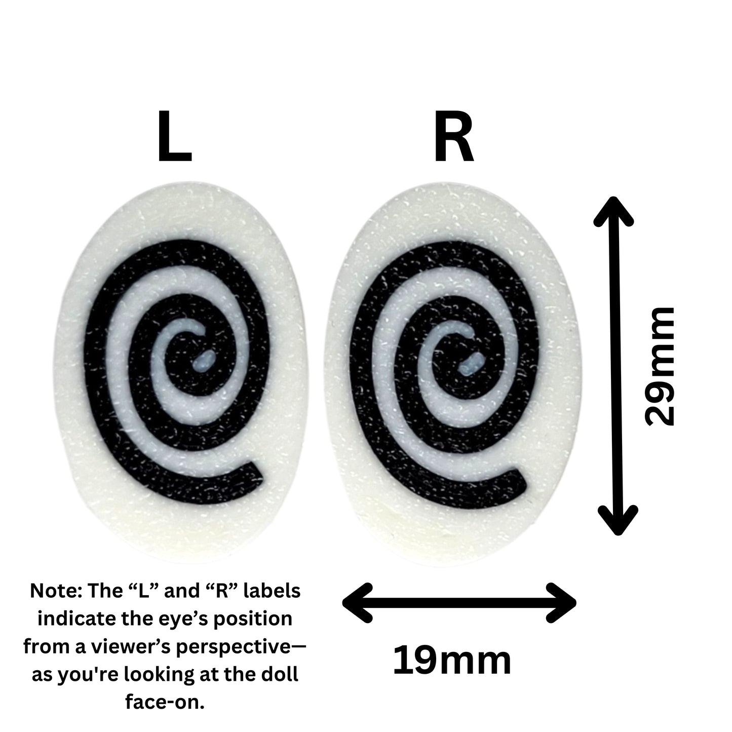 Swirl Pupil Cartoon Safety Eyes - 3 Pack