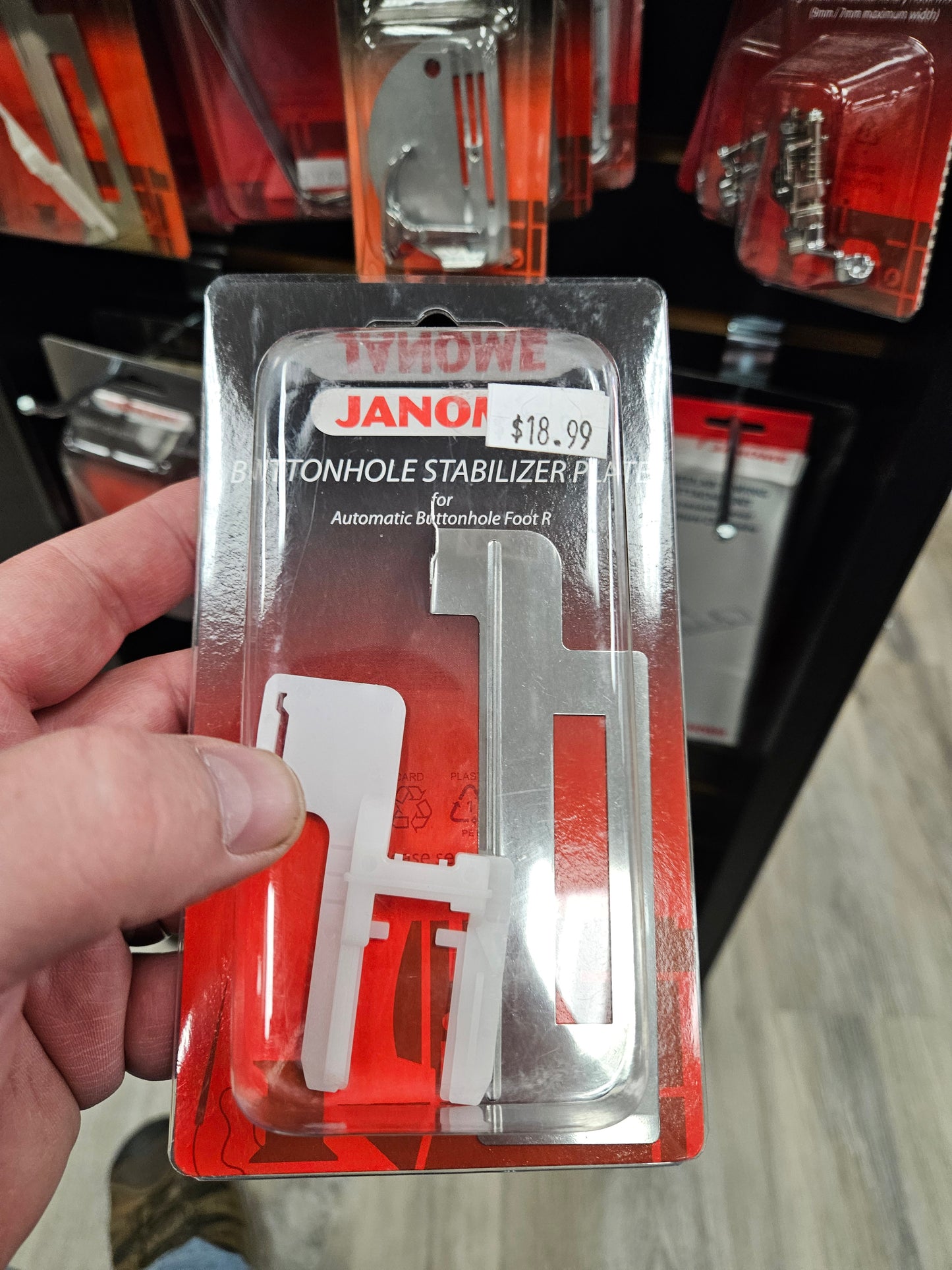 Janome Buttonhole Stabilizer Plate