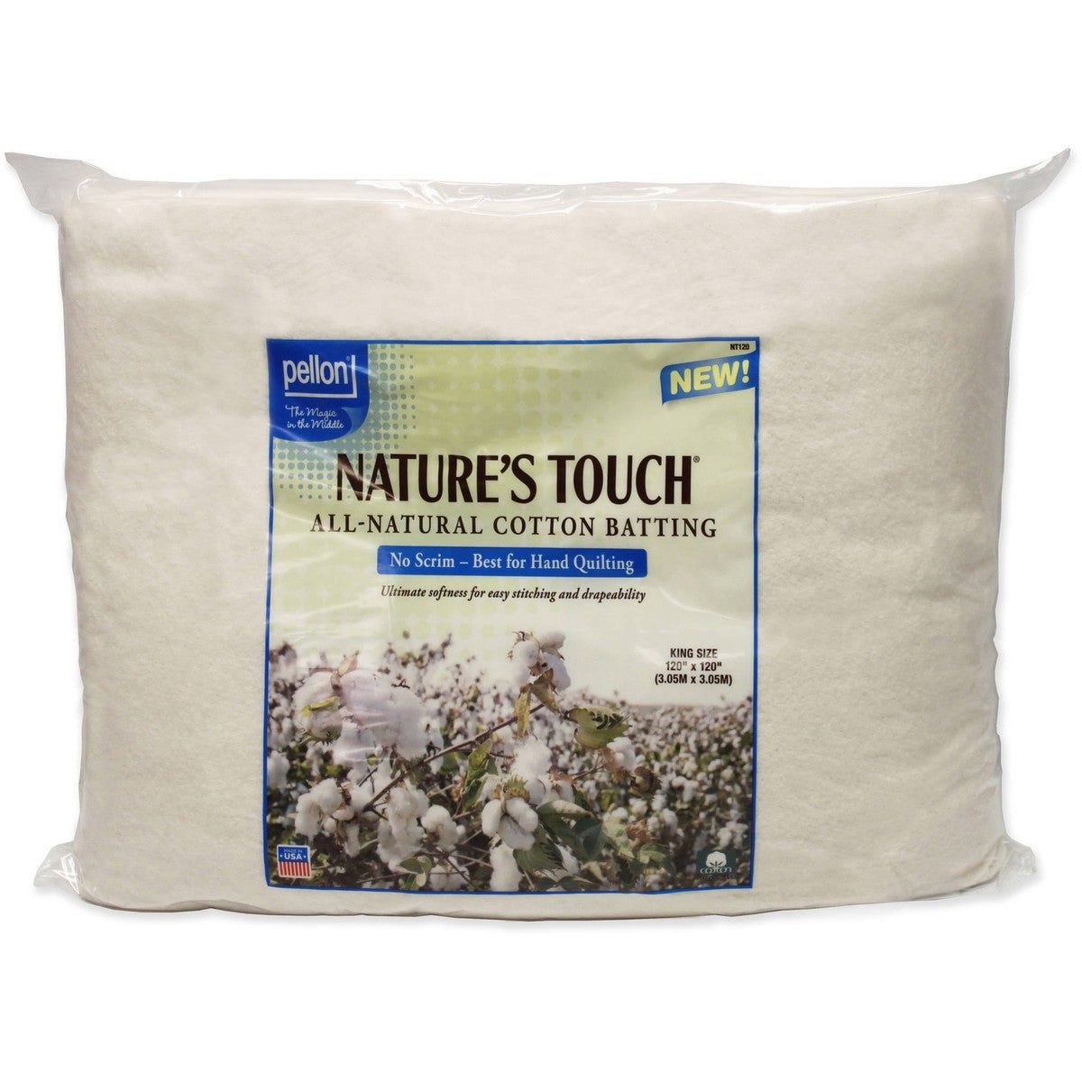 Pellon Natural Cotton Batting King Size