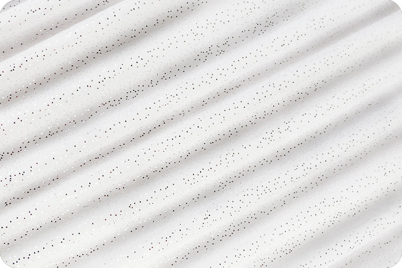 End of Bolt Glitter Snow/Silver - Shannon Fabrics