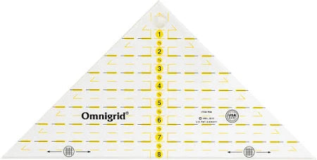 Omnigrid Quarter Square Triangle Ruler 8"