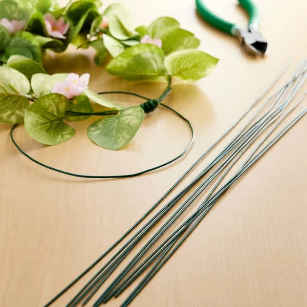panacea decorative accents Stem Wire 16 Gauge 18" 12-Pkg-Green