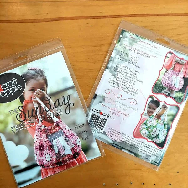 The Sunday Dress Up Bag Sewing Pattern By Apple Craft