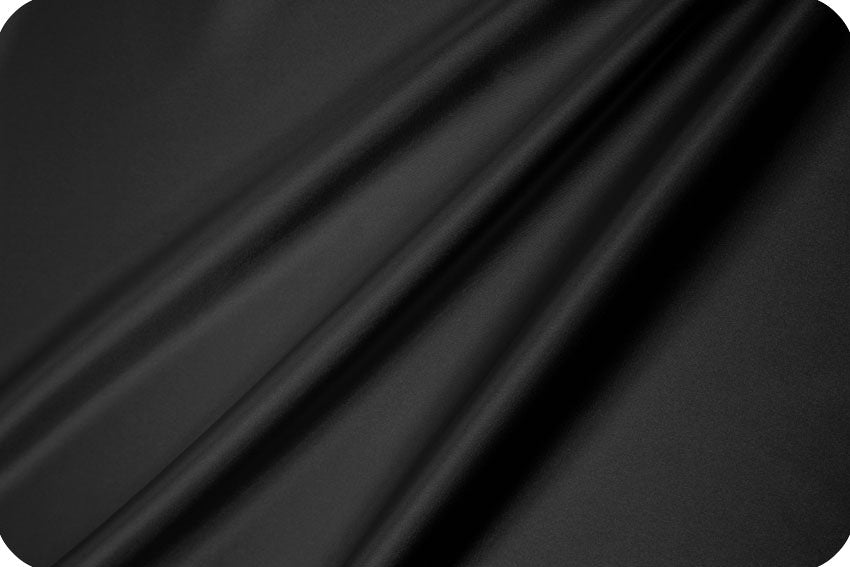 Silky Satin Solid Black 300 - Shannon Fabrics