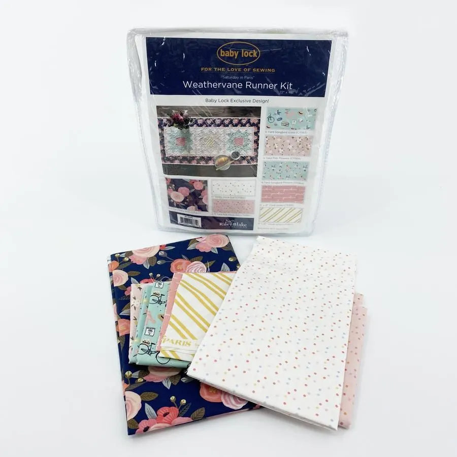 Baby Lock Exclusive Riley Blake + Lori Holt Weathervane Table Runner & Cream Cindy's Seam Ripper Project Kit- Prairie