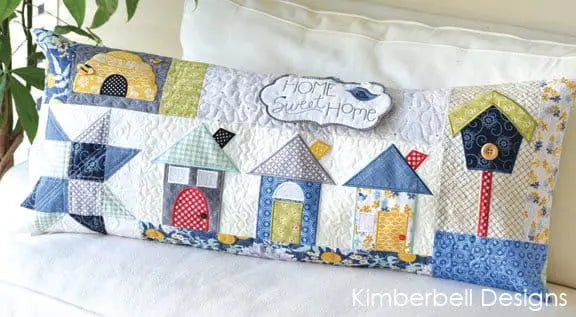Kimberbell Home Sweet Home Bench Pillow, Machine Embroidery