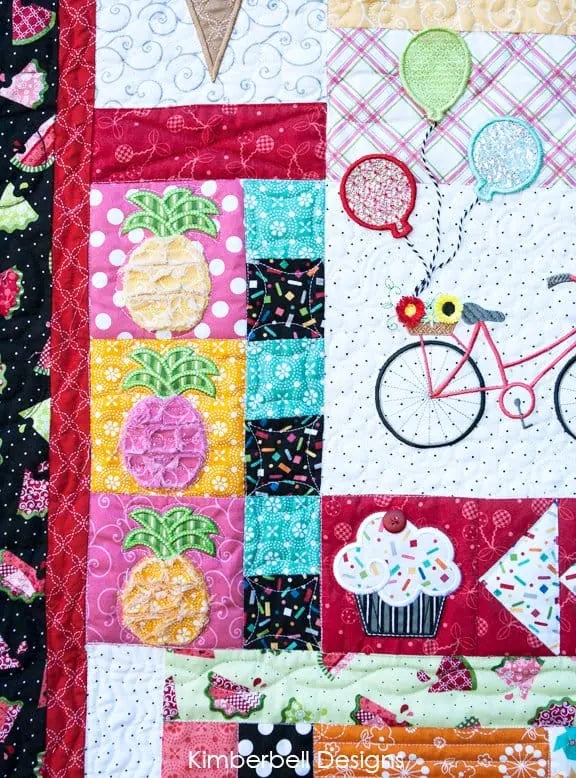 Hello Sunshine!, Machine Embroidery