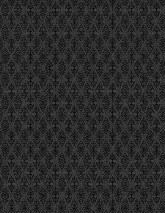 Circle Weave Black Lockwood Manor by Wilimington Prints - Sold By The 1/4