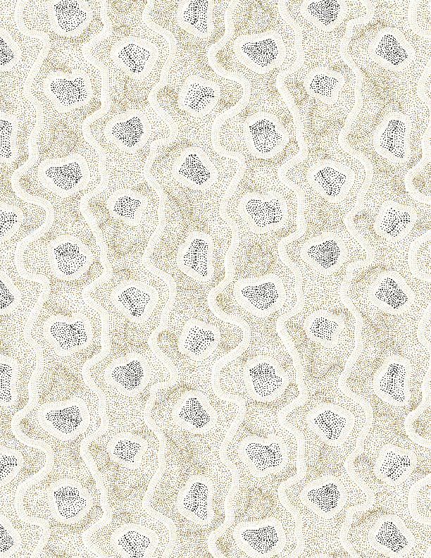 Organic Stripe Cream Lockwood Manor by Wilimington Prints - Sold By The 1/4
