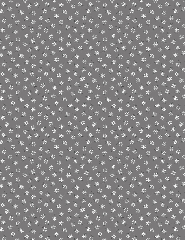 Tiny Floral Dark Gray Lockwood Manor by Wilimington Prints - Sold By The 1/4