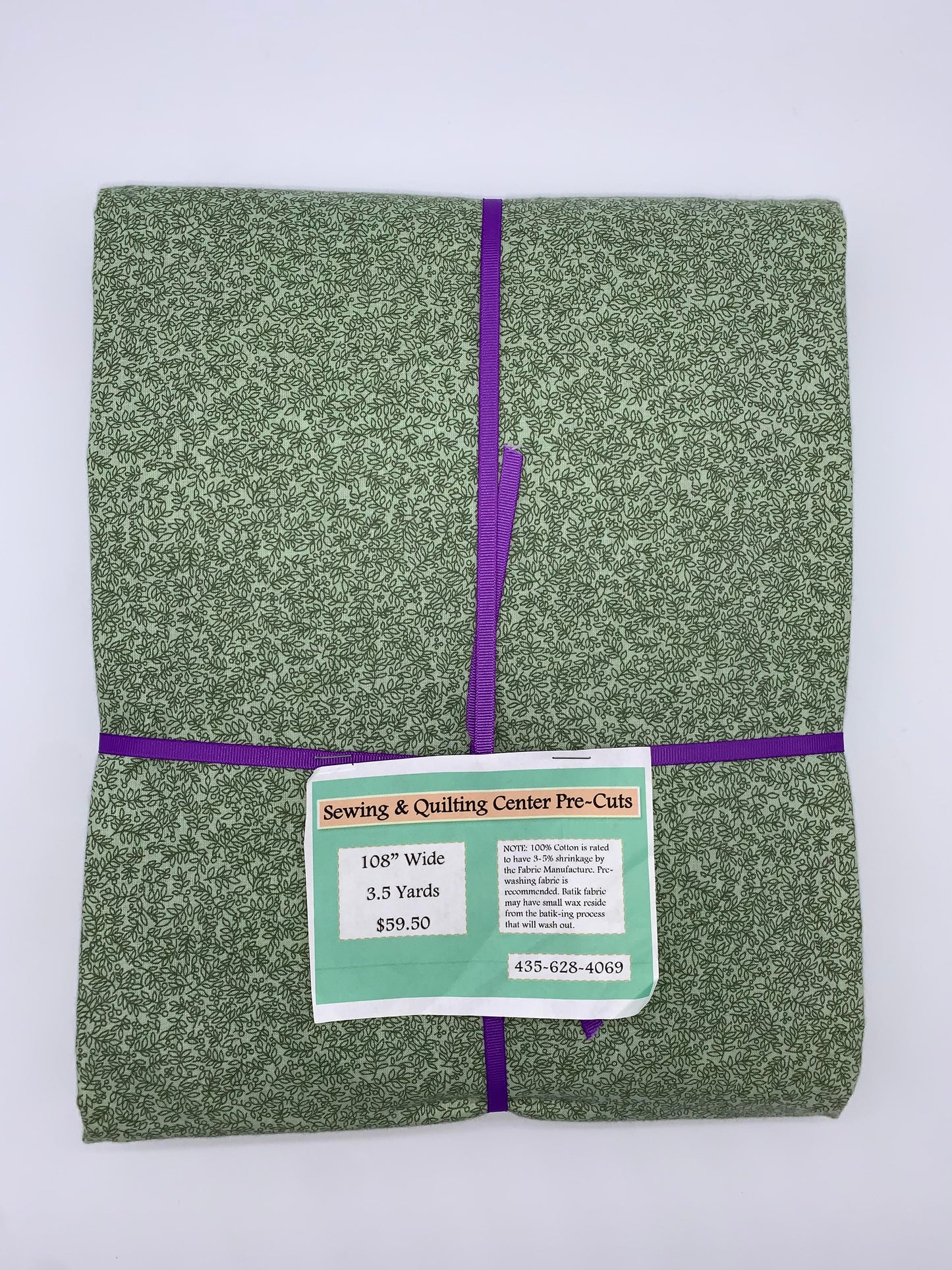 108" Pre-cut Sage Leaves 3.5 yards