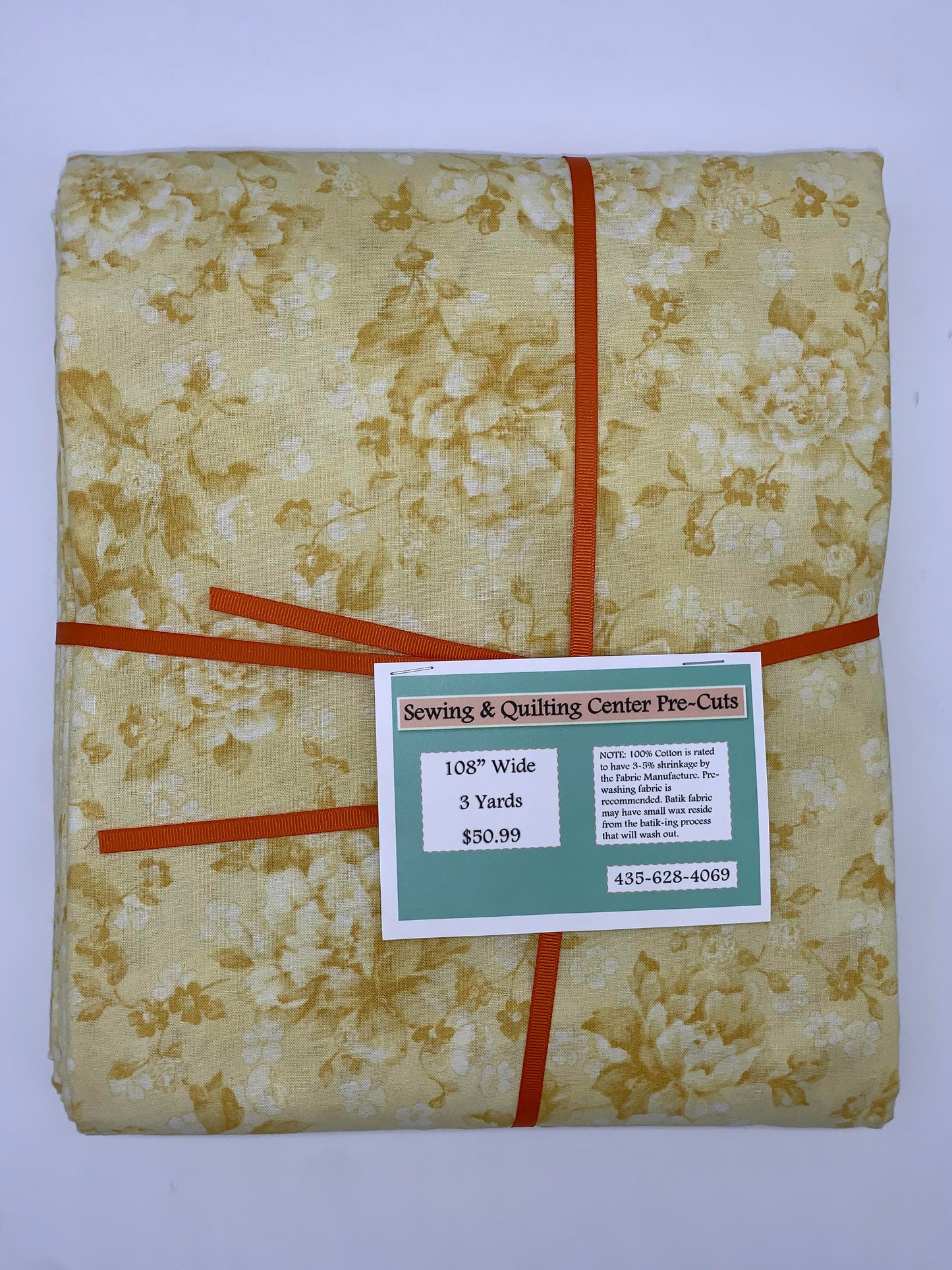 108" Pre-Cut Light Gold Rose 3 yards